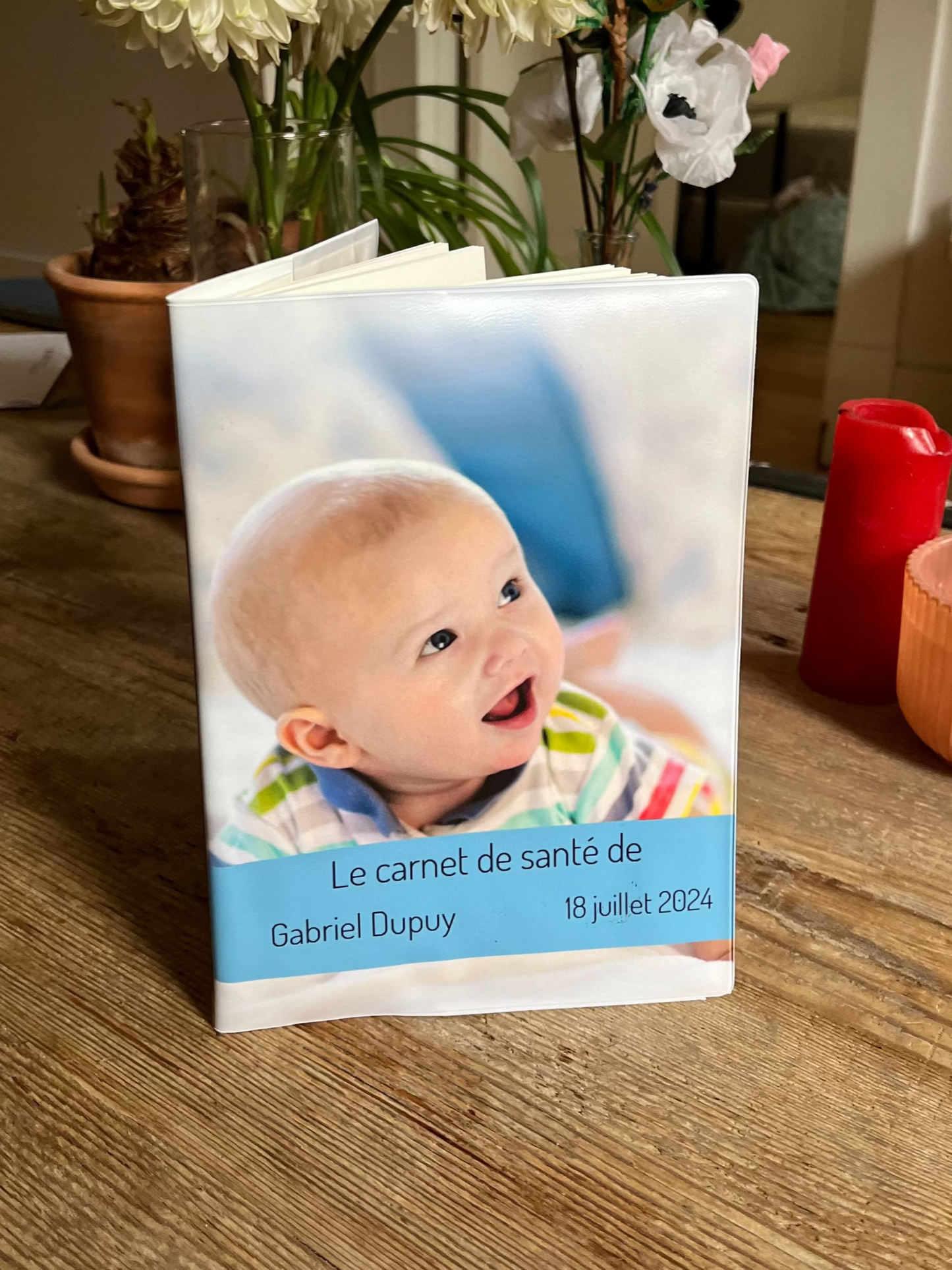 Protège carnet de santé personnalisable photo - Bandeau